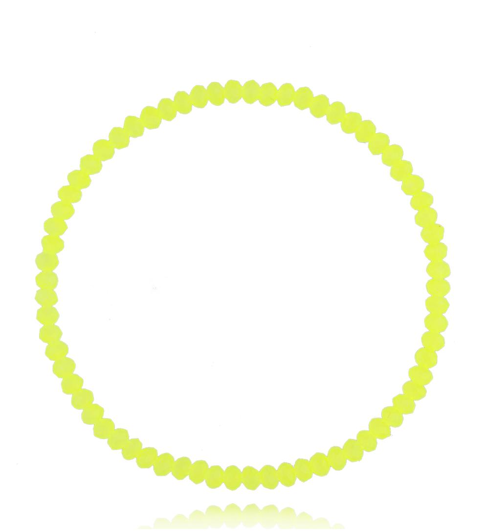 Bransoletka z zielonymi neonowymi kryształkami Luminous Crystal 3 mm BCY0259