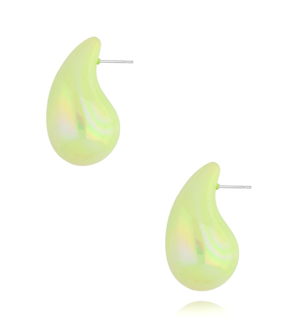 Kolczyki krople zielone KFF0365