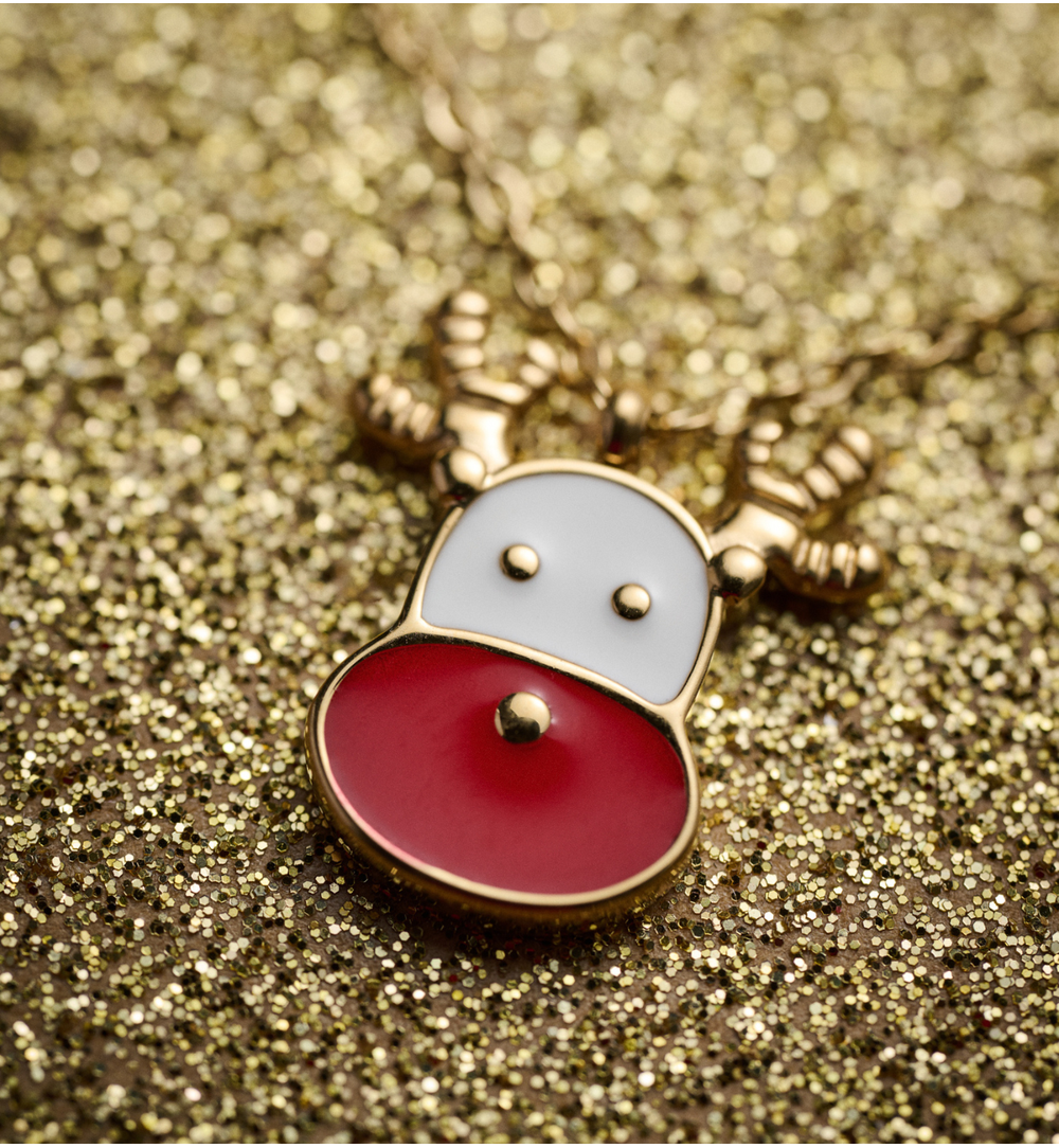 Zestaw świątecznej biżuterii z reniferami ZN0064