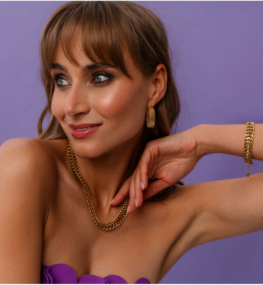 Bransoletka złoty łańcuch BSY0326