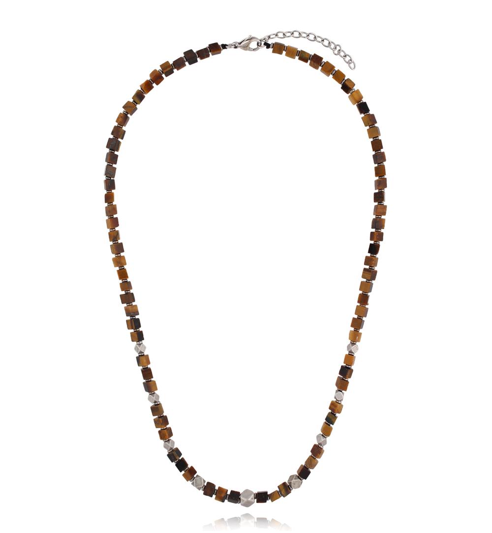 Naszyjnik z tygrysim okiem męski NMITC0258