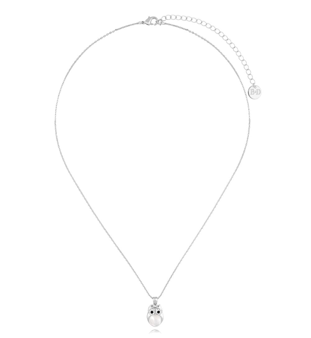 Naszyjnik srebrny z sową Glam Charms NS0284