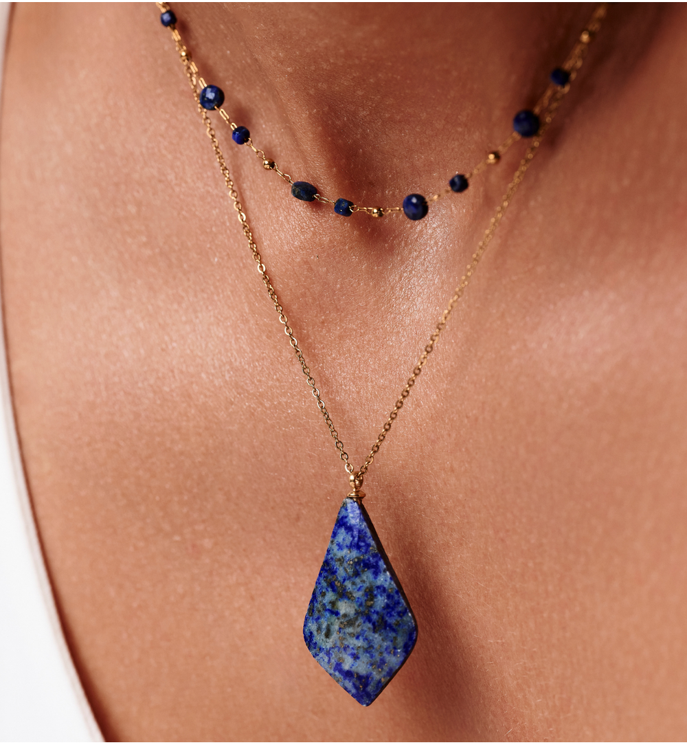 Naszyjnik z lapisem NPA1362