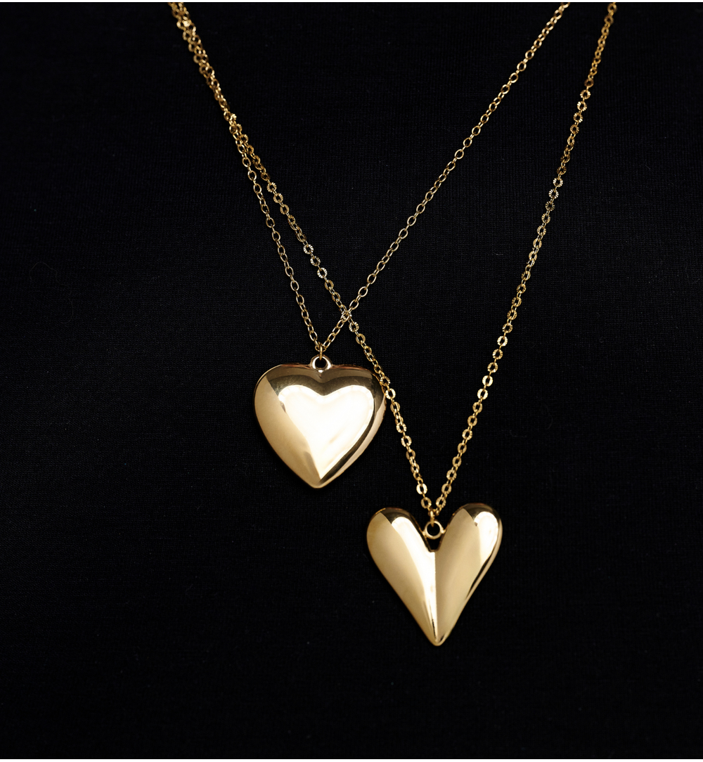 Naszyjnik z  sercem złoty NSY0670