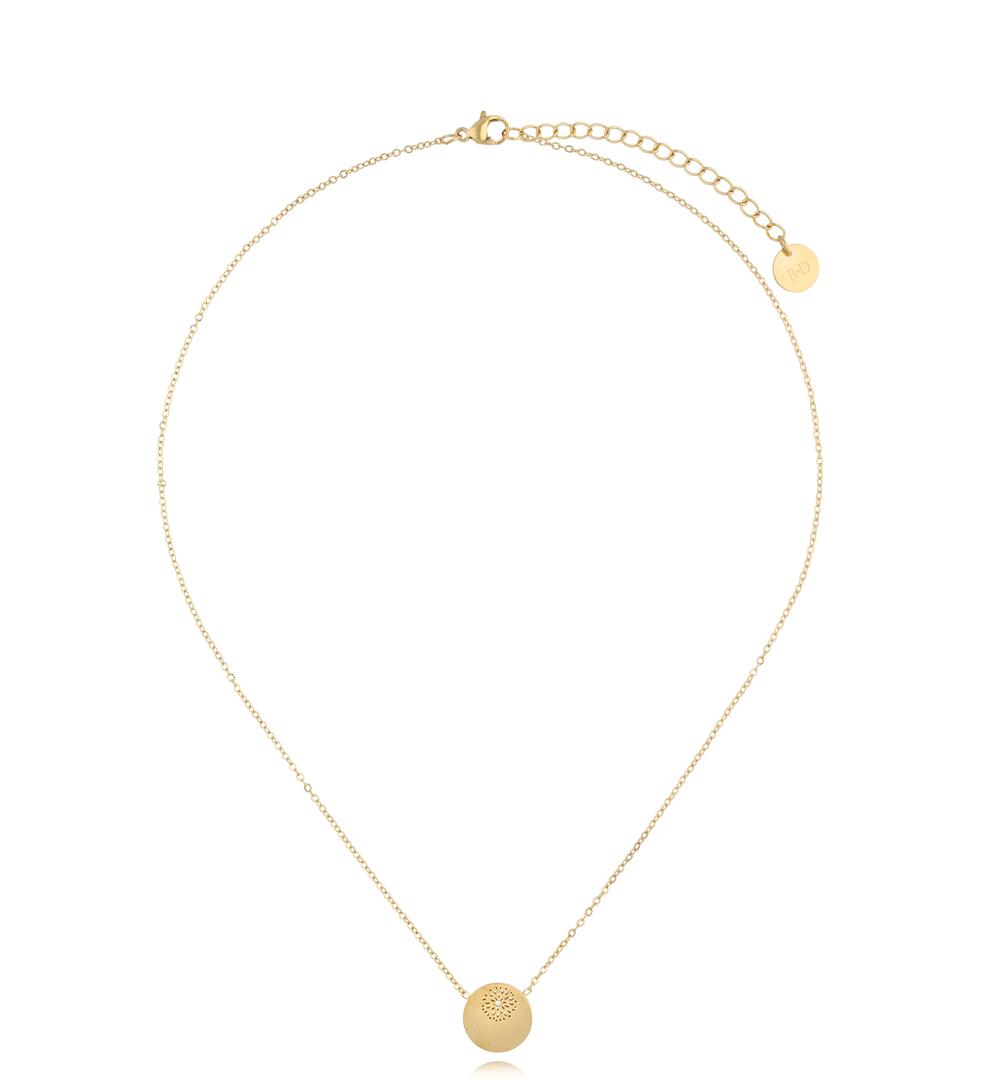 Zestaw złoty z blaszkami Lace Z0060