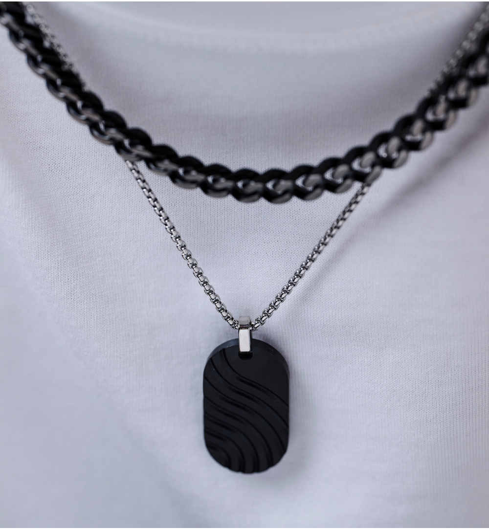 Naszyjnik z nieśmiertelnikiem Manni NMITC0123