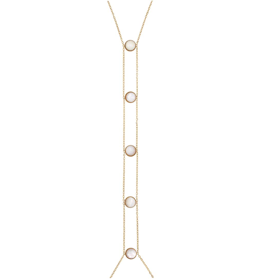 Naszyjnik Body Chains z masą perłową NEA0265