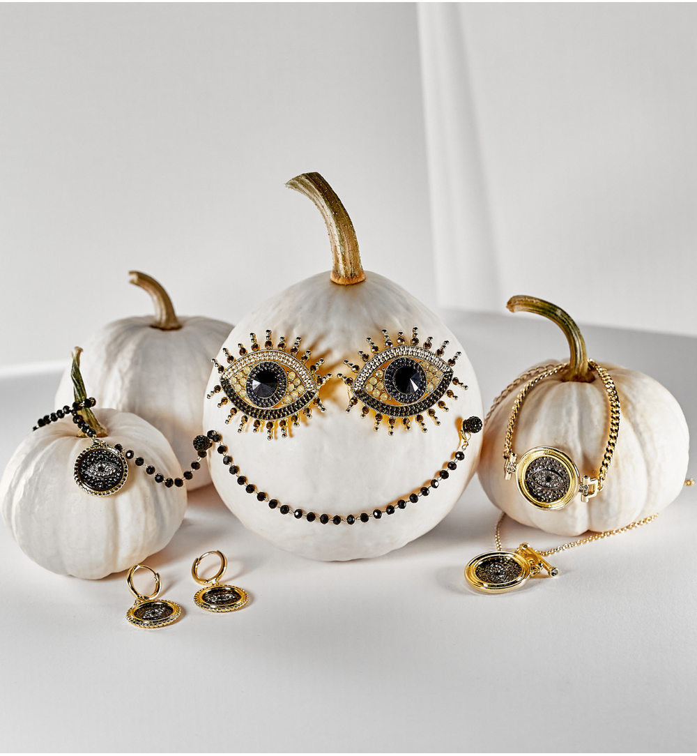 Naszyjnik czarny z okiem Manon NS0236