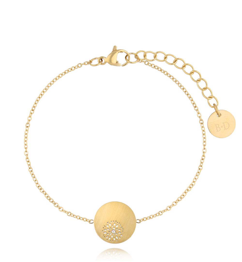 Zestaw złoty z blaszkami Lace Z0060