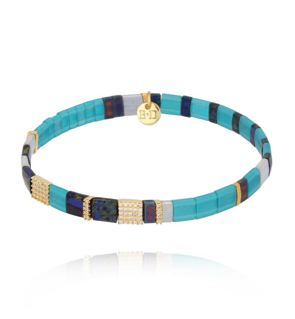 Bransoletka turkusowo granatowa Yummy BSC1693