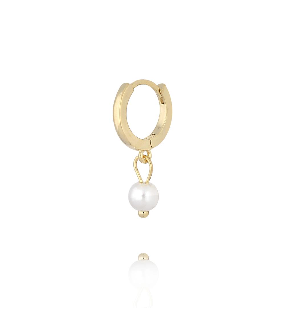 Zestaw złotych kolczyków z zawieszkami KLU0183