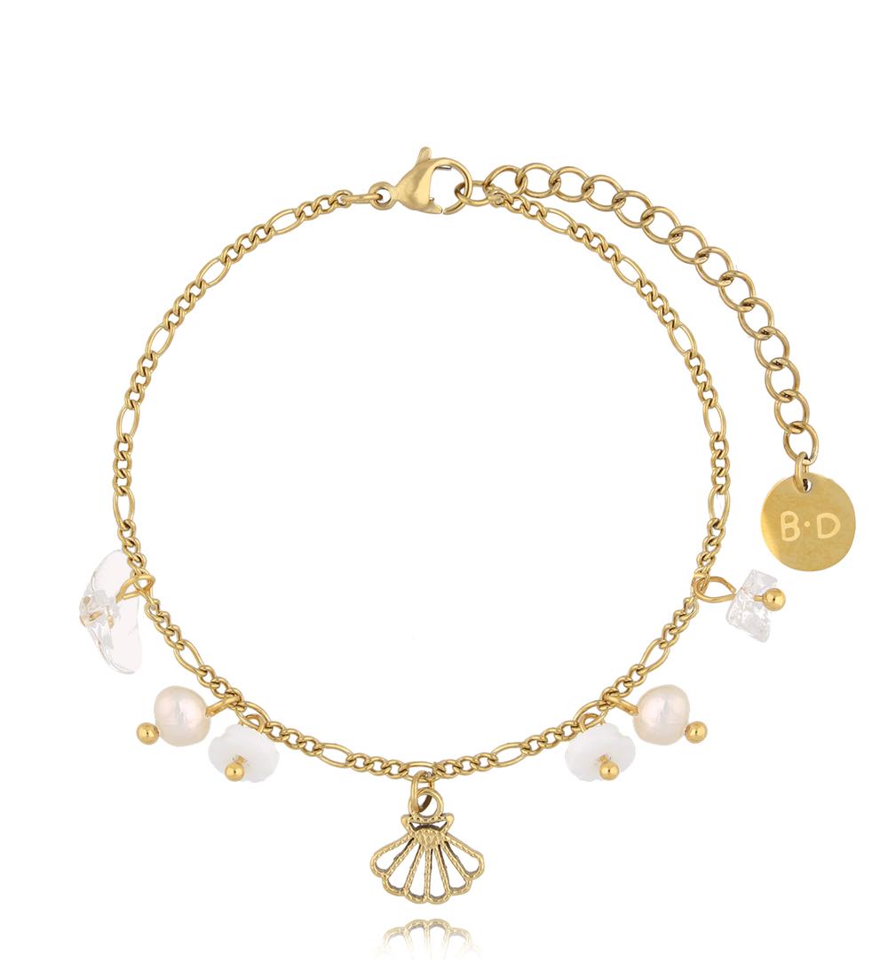 Bransoletka złota z perełkami Côte des perles BSY0022