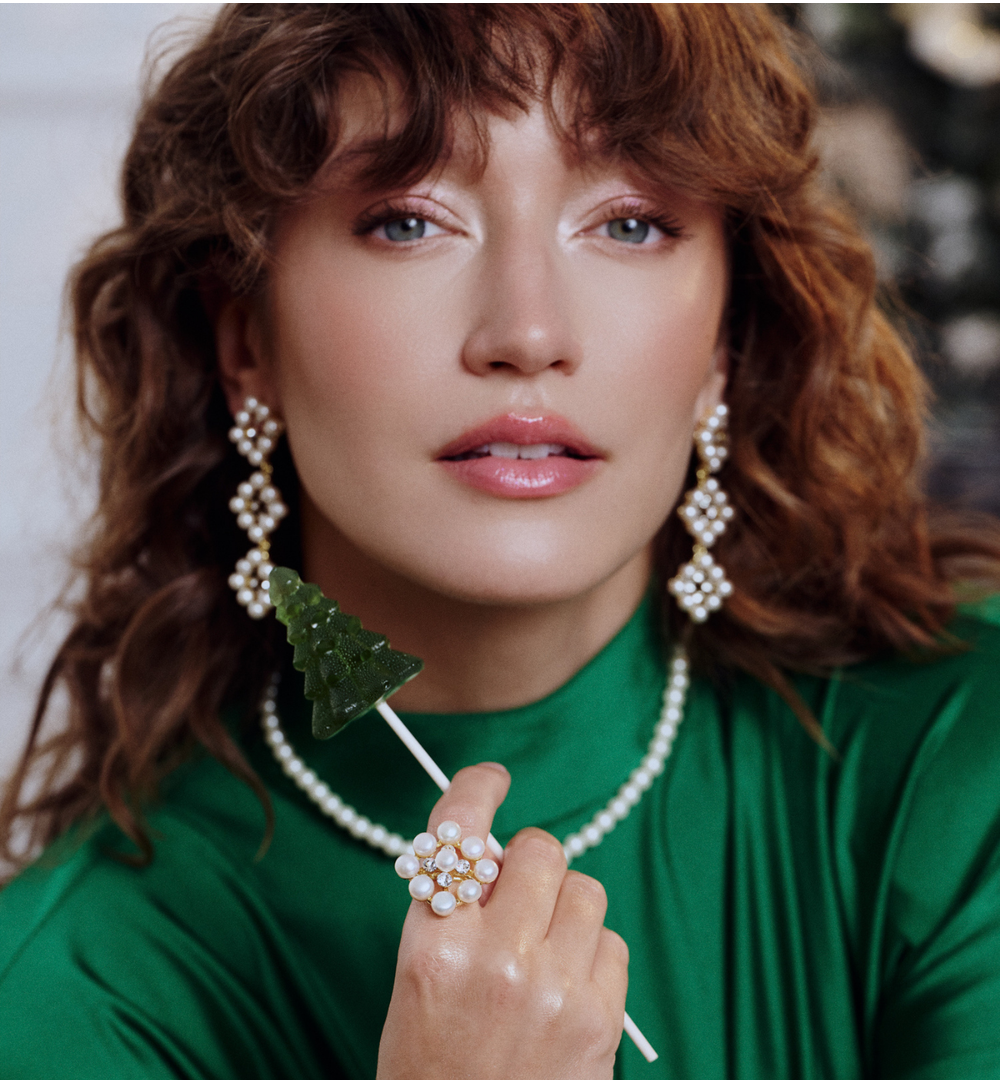 Kolczyki z białymi perłami KPE0171