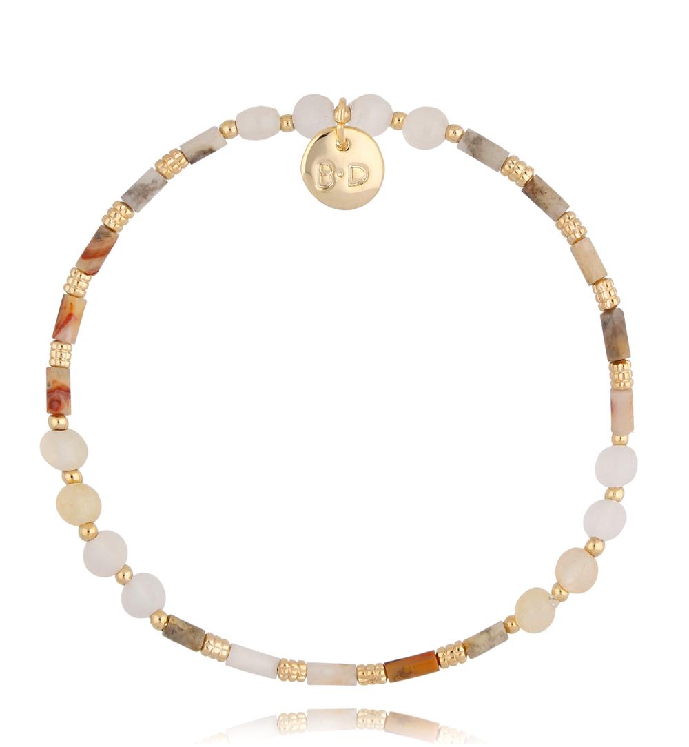 Bransoletka beżowa Cameo BTW1348