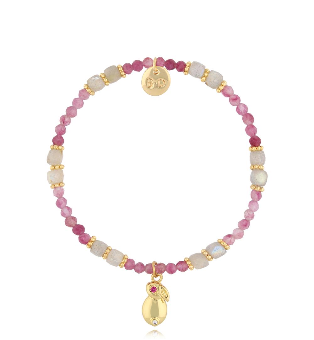 Bransoletka z turmalinami i labradorytami Alegre BTW1954