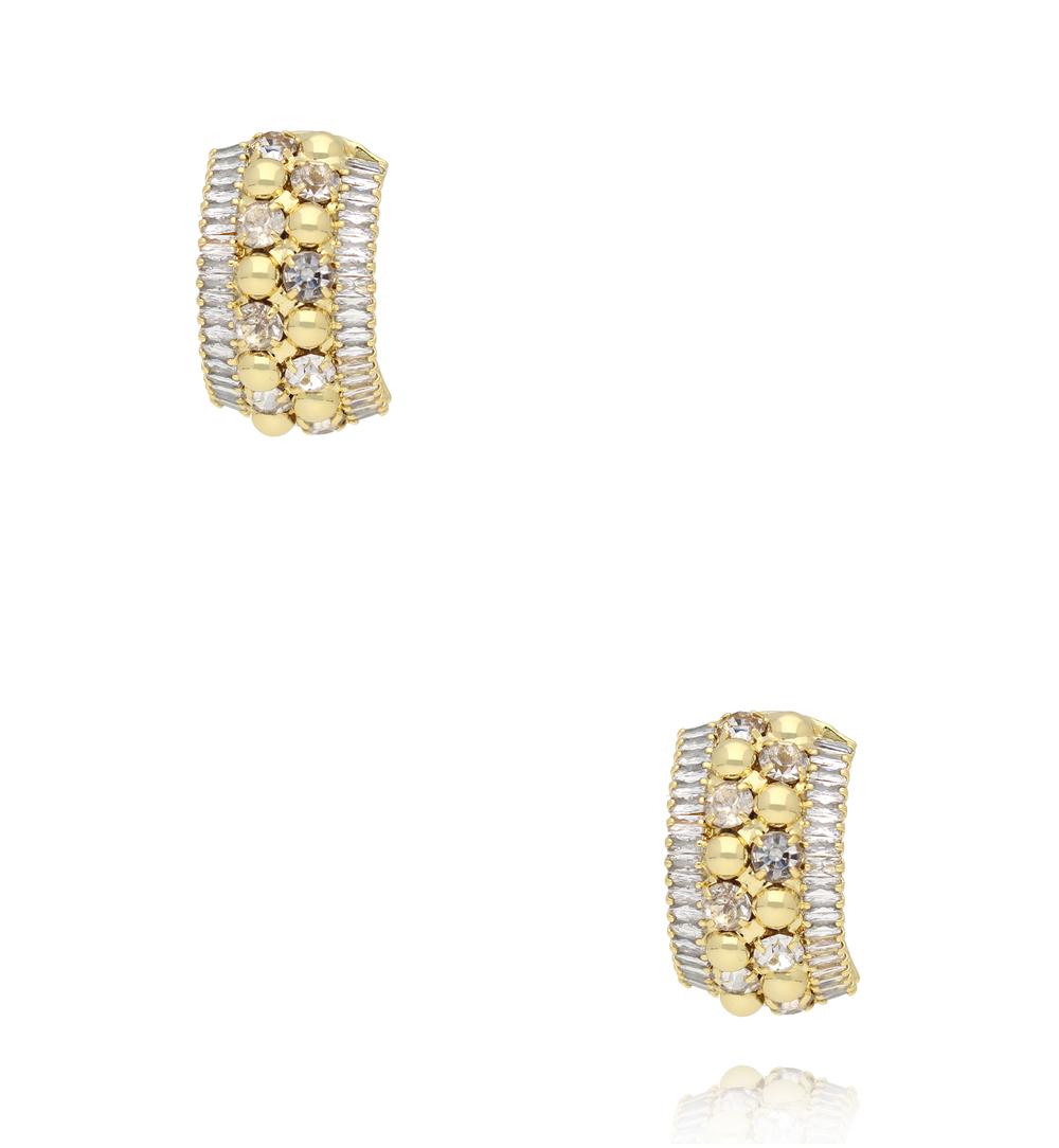 Kolczyki z cyrkoniami złote KSS2197