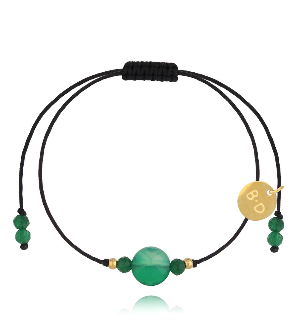 Bransoletka z zielonym agatem Bléone BMT0153