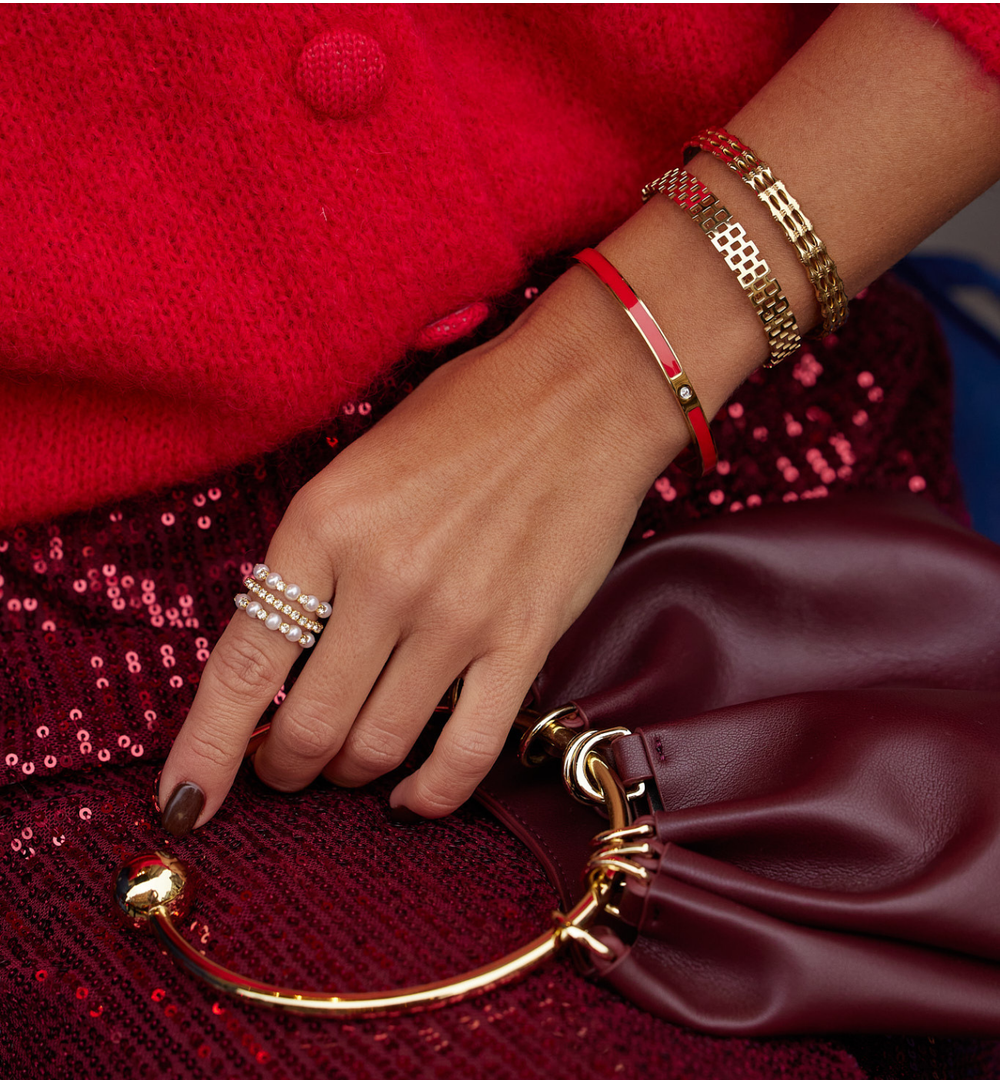 Bransoletka obręcz złota Amore Adornments BSA0716