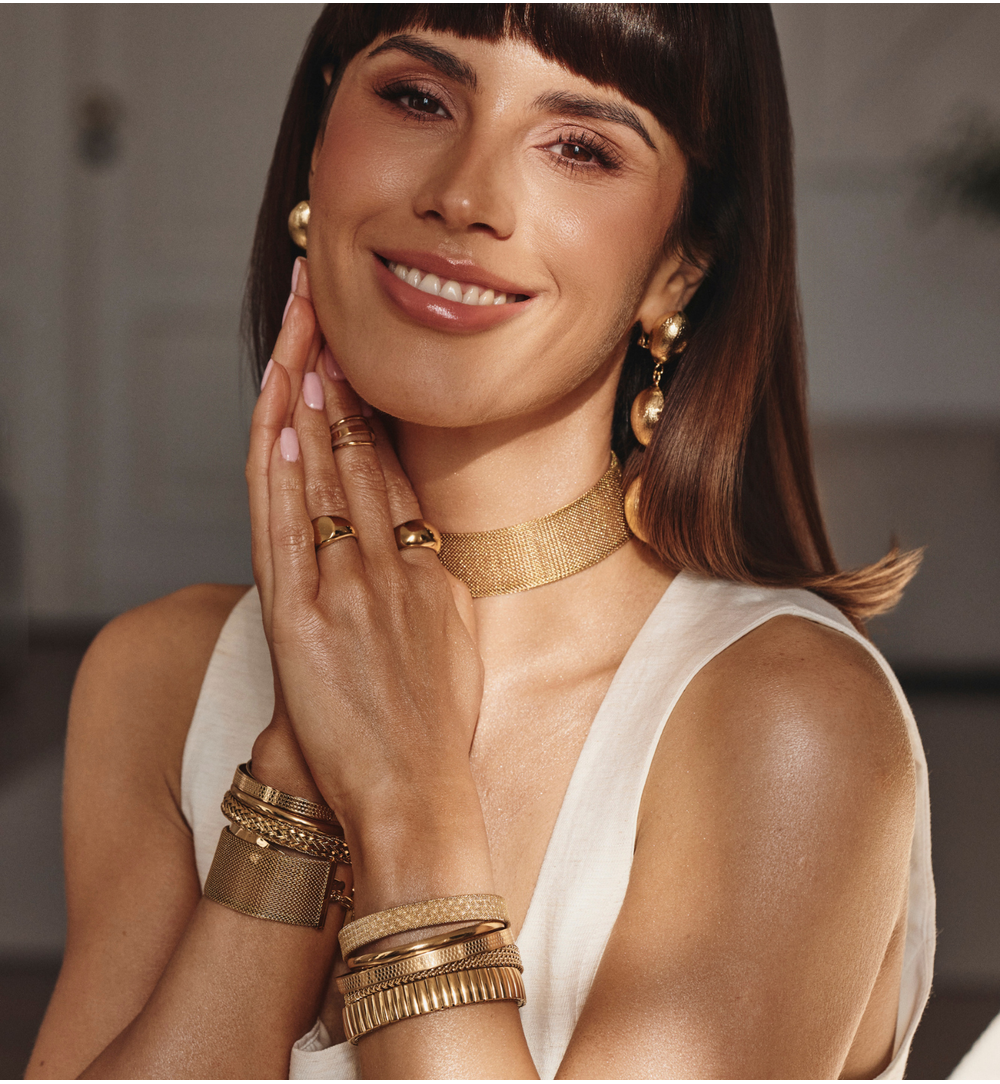 Bransoletka obręcz złota Sweetheart Charm BSA0704