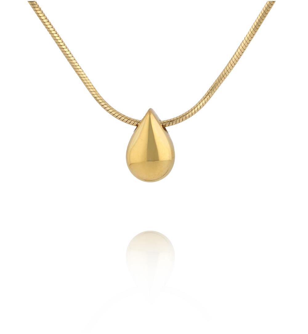 Naszyjnik z zawieszką kroplą złoty NSY0627