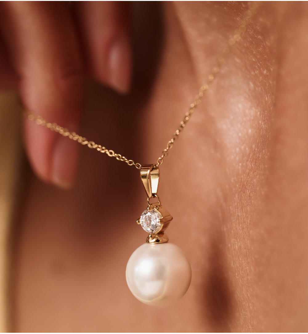 Zestaw biżuterii z perłami ZN0076