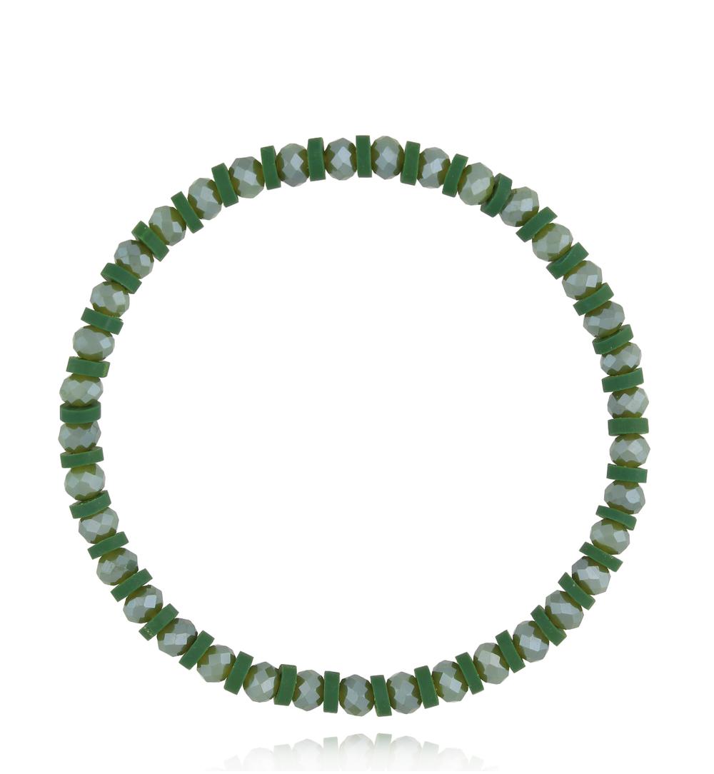 Bransoletka z zielonymi kryształkami Roche BTW2046