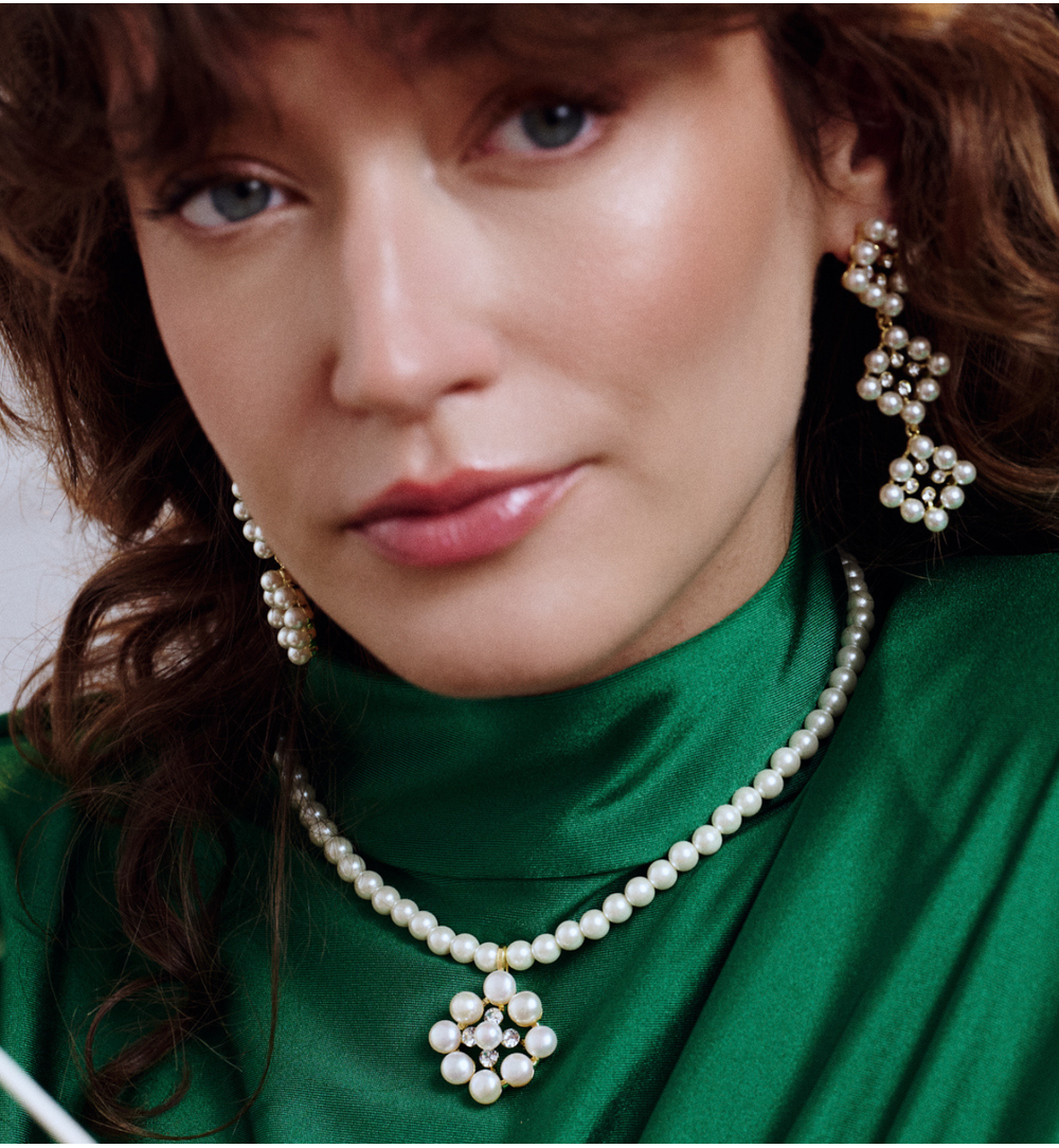 Kolczyki z białymi perłami KPE0171