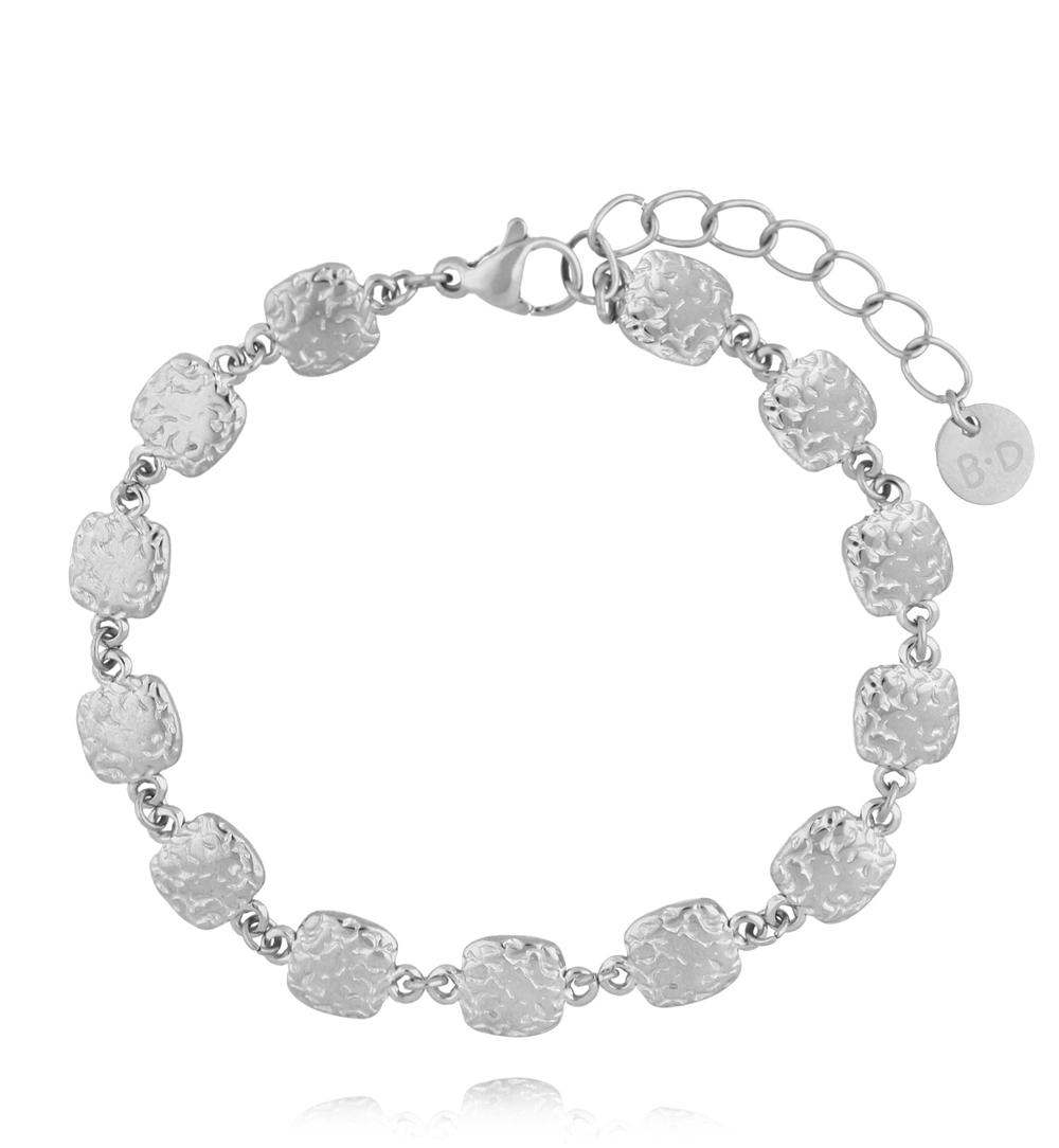 Zestaw biżuterii z fakturowanymi elementami ZN0126