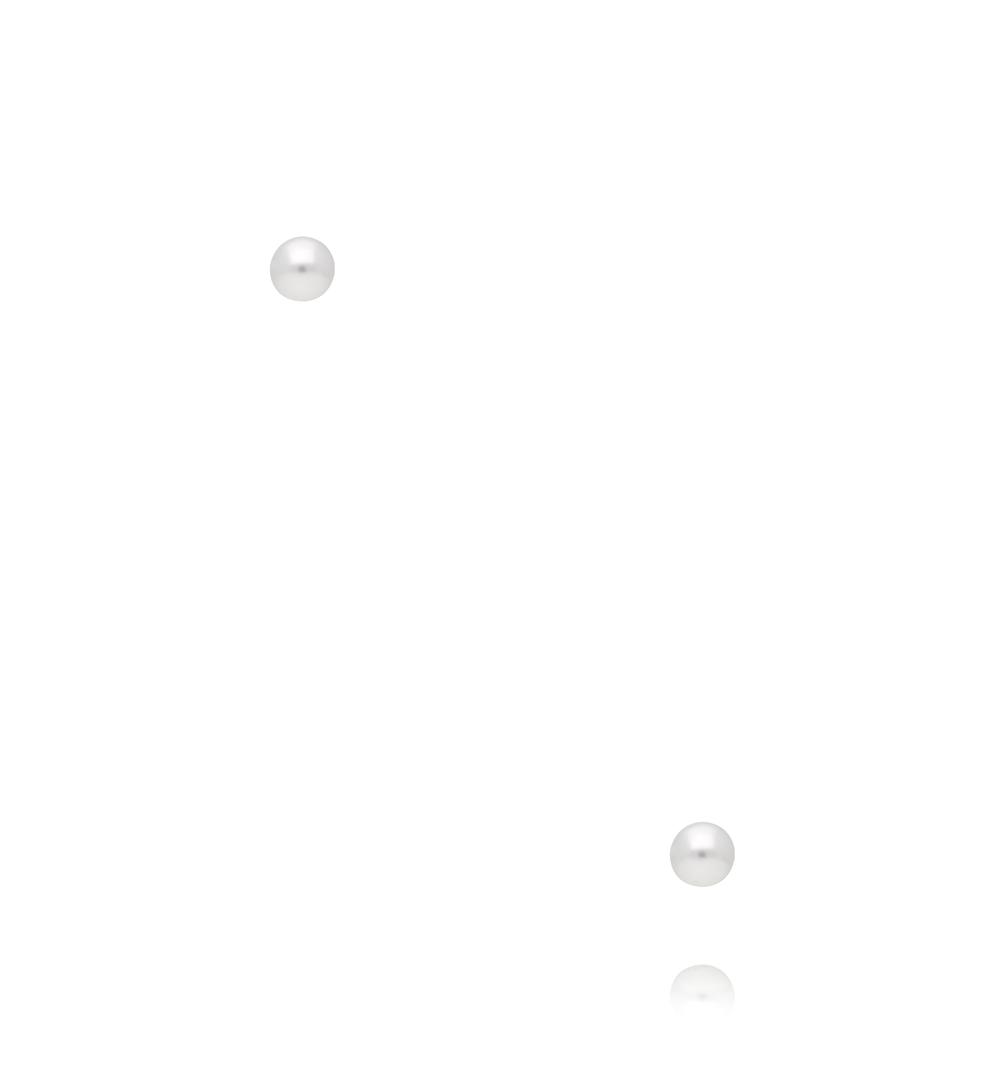 Zestaw kolczyków z perłami i pastelowym różem KMB0045