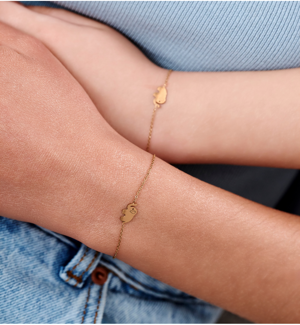 Bransoletka ze słonikiem dla córki BSY0550