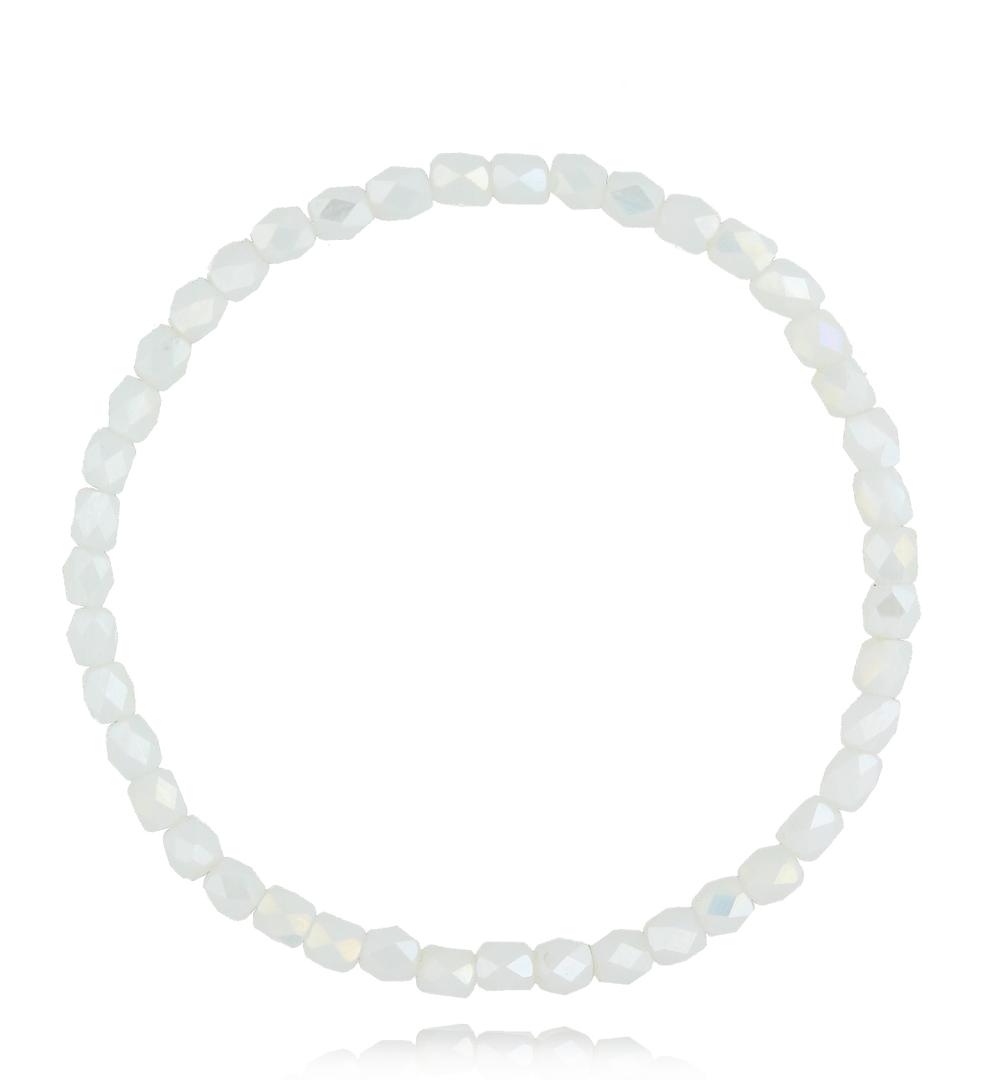 Bransoletka z kryształkami mleczna Natalie BCY0196