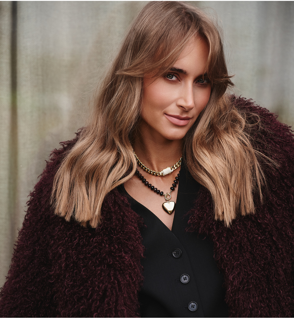 Naszyjnik z łańcuchem i  zapięciem z cyrkoniami NRG0539