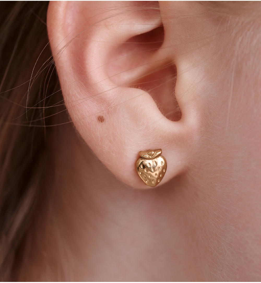 Kolczyki w kształcie truskawek KSY0545