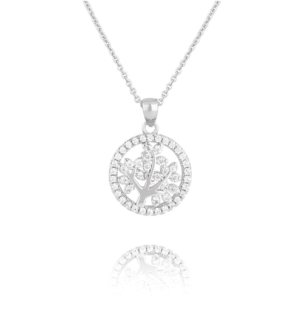 Naszyjnik srebrny z drzewkiem Glam Charms NS0288