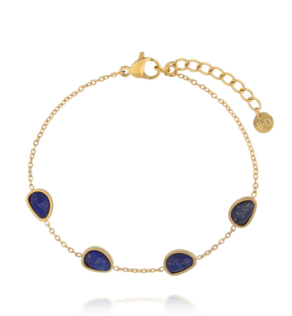 Bransoletka z nieregularnymi lapisami lazuli BEA0226