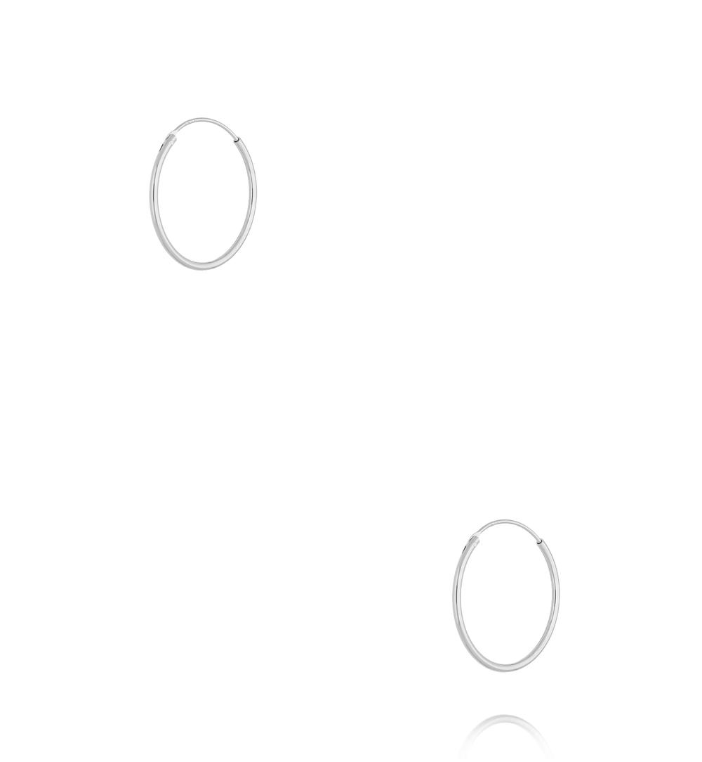 Kolczyki koła srebrne KCA0177