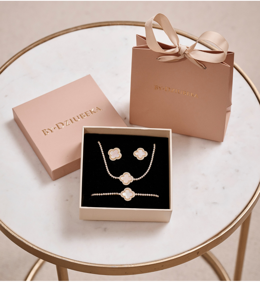 Bransoletka złota z koniczynką Gold Clover BSS0183