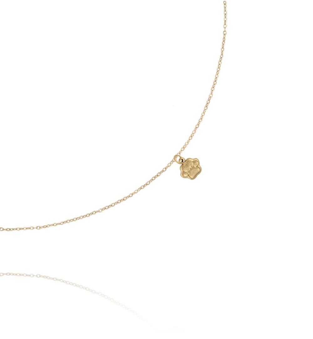 Naszyjnik z łapką – złoty symbol miłości do zwierząt NSY0793