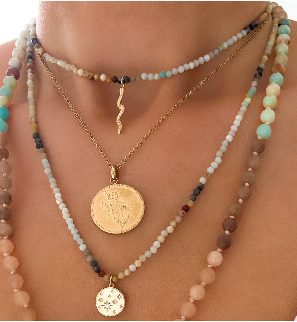 Naszyjnik z amazonitami Phoebe NTW0501