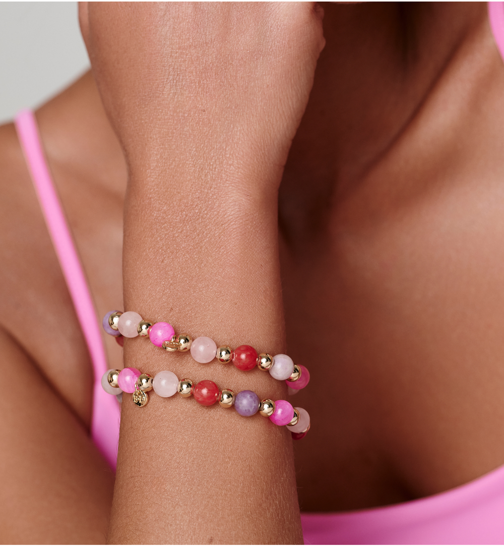 Bransoletka różowo fuksjowa Burton BSC1787