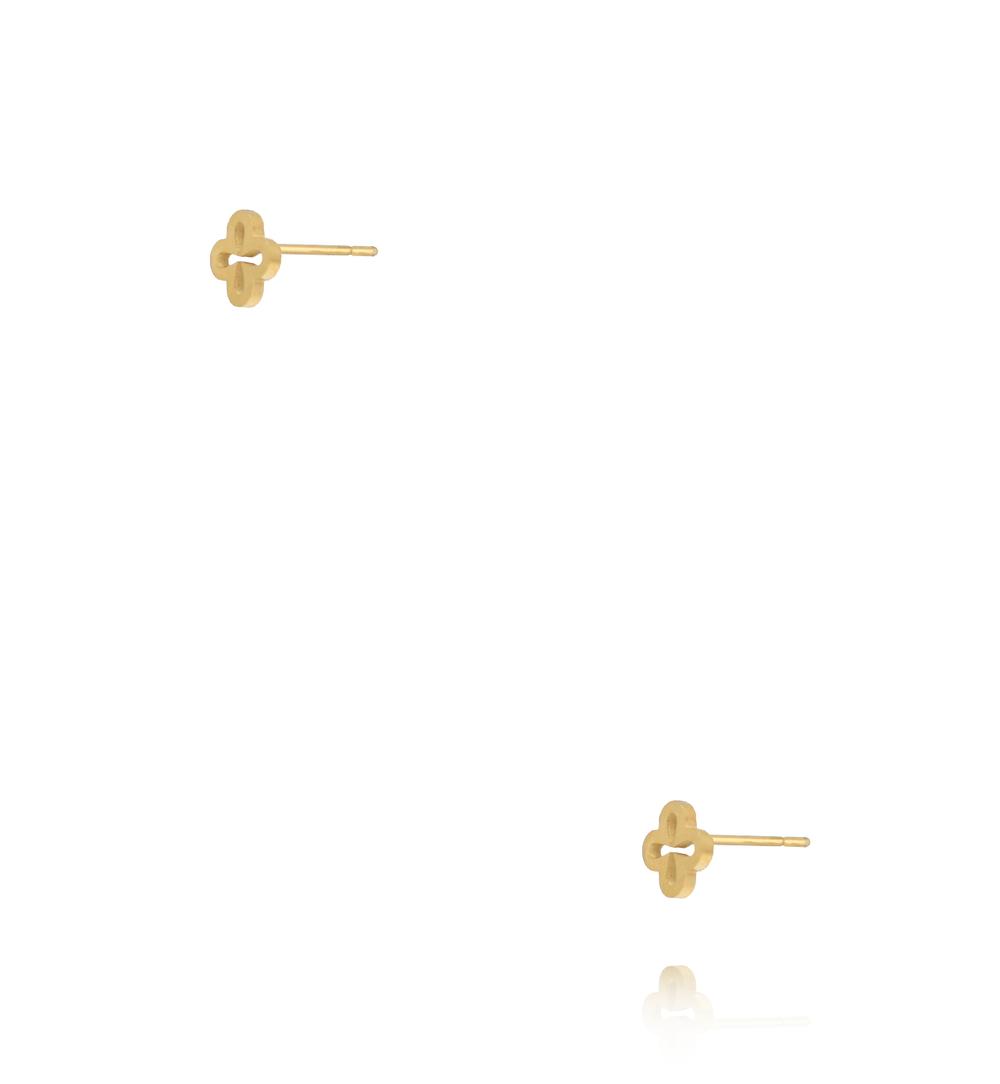 Kolczyki w kształcie ażurowego kwiatu KSY0563