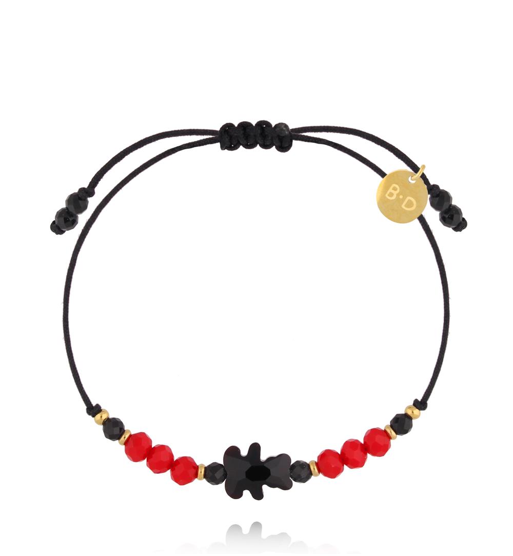 Bransoletka z czarnym misiem Black Bear BMT0197