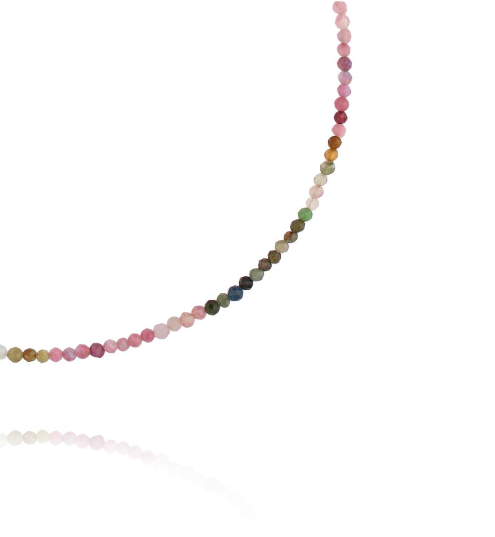 Naszyjnik z kolorowych turmalinów NPA1571