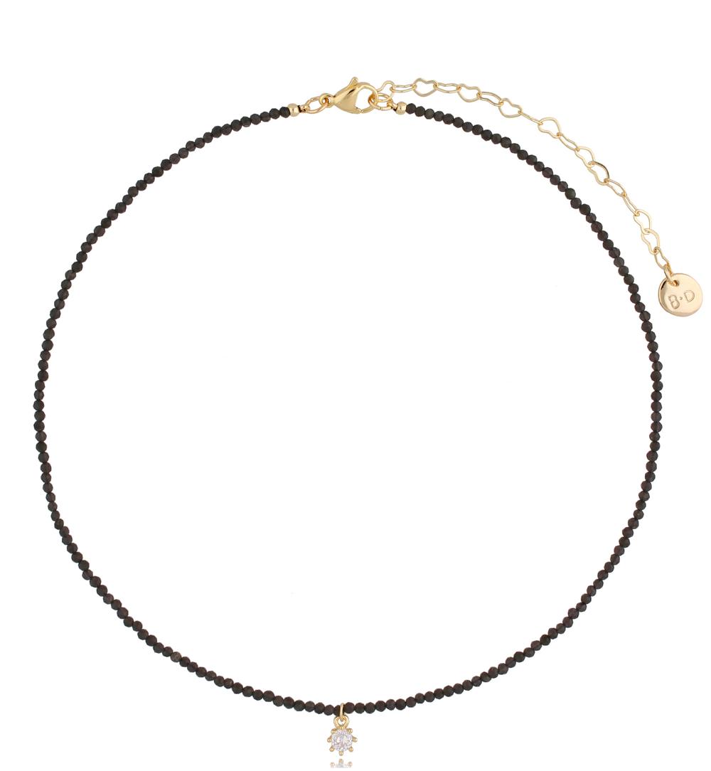 Naszyjnik z obsydianami Surya NTW0339