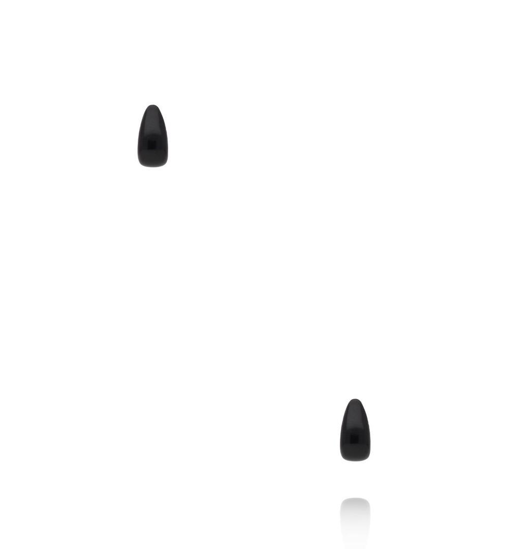 Zestaw kolczyków bordowych, czarnych i białych KMB0049