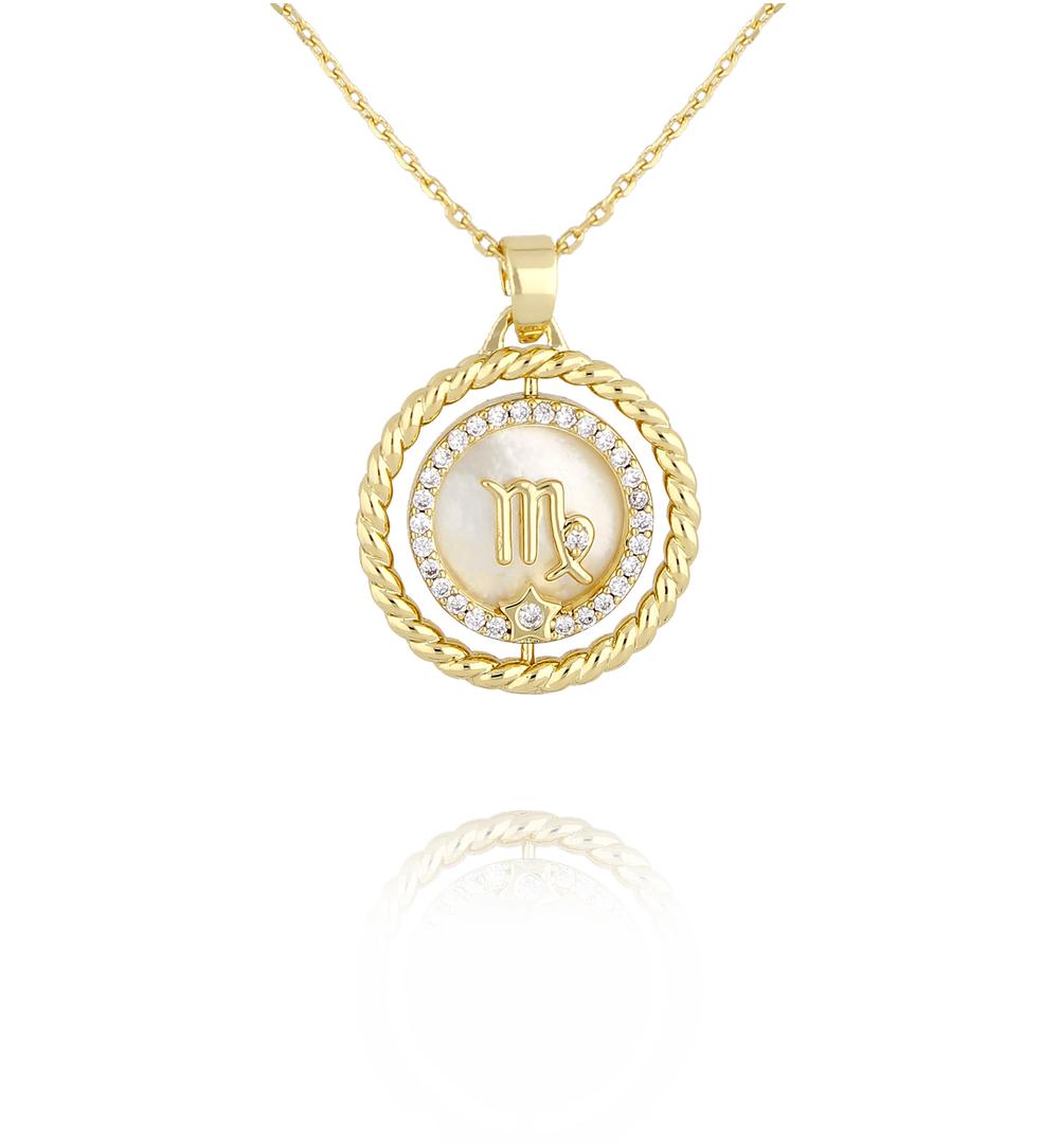Naszyjnik znak zodiaku Panna NLU0037