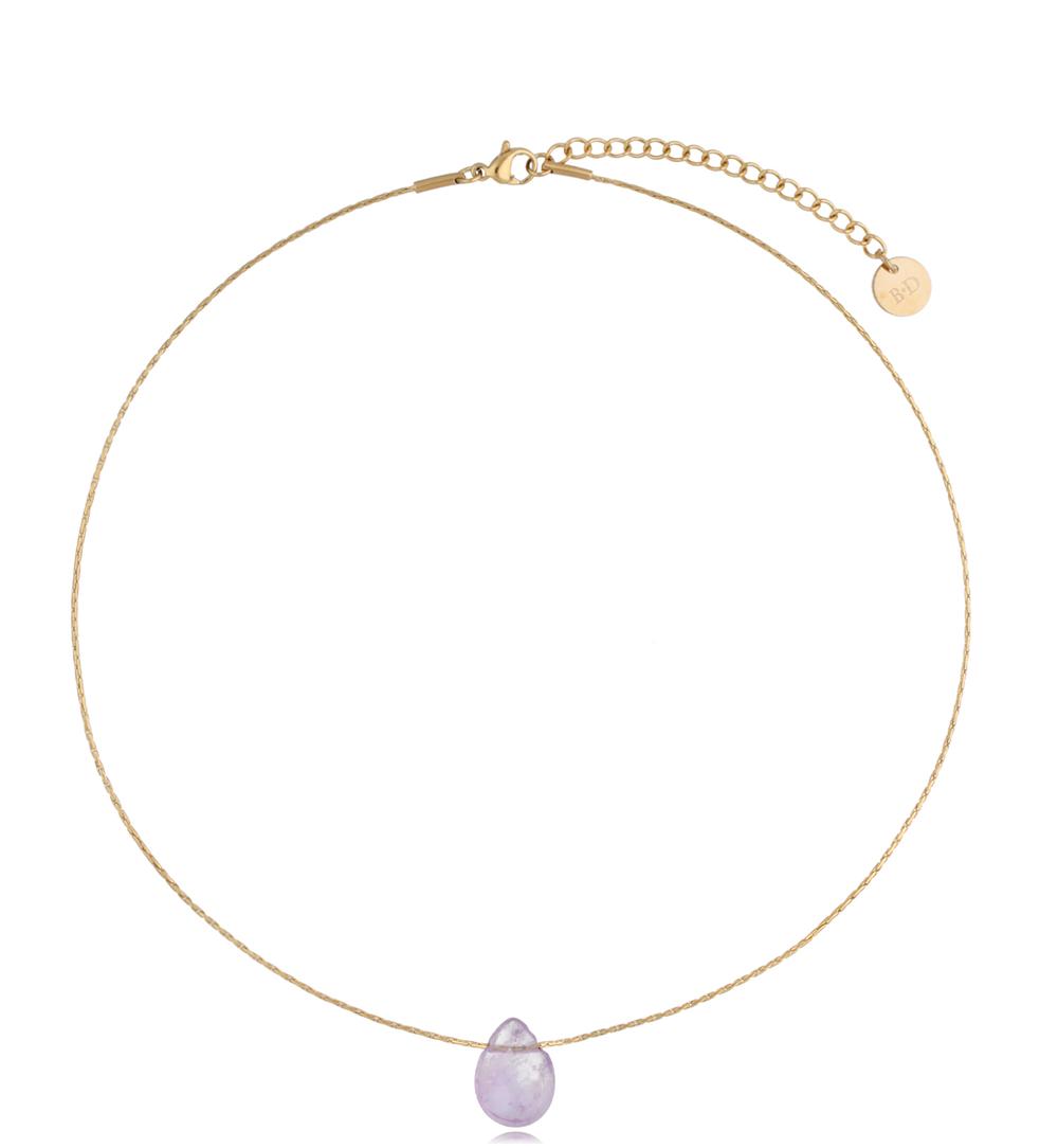 Naszyjnik z ametystem Belive NLB0189