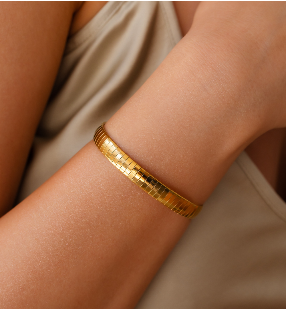 Bransoletka złota typu żmijka BSY0405