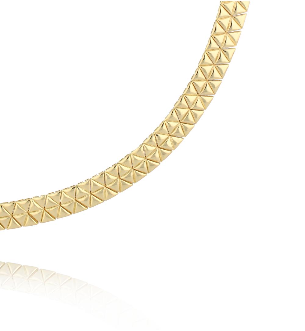 Choker złoty geometryczny NS0414