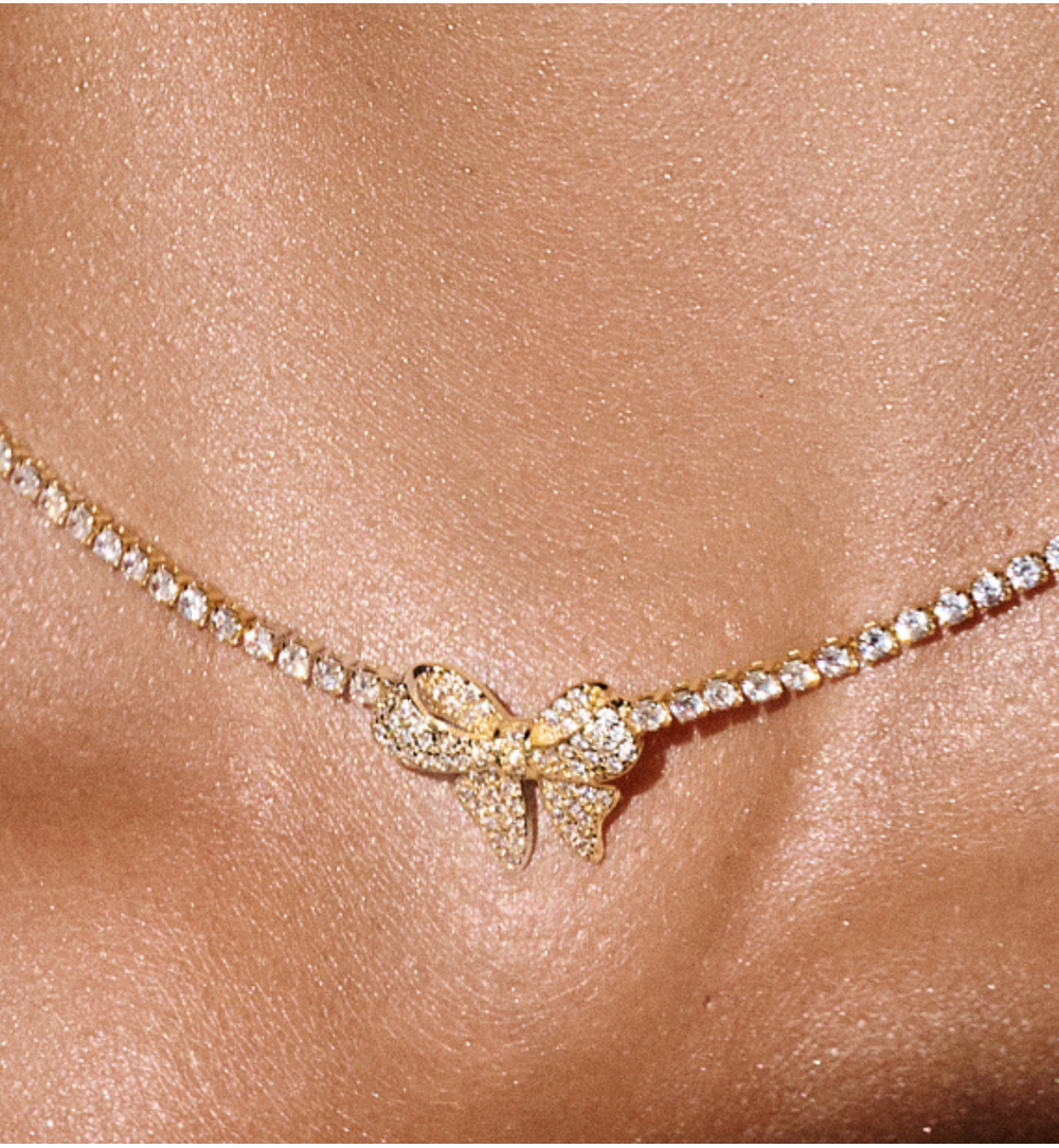 Zestaw biżuterii z kokardkami ZN0065